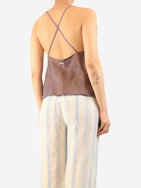 Purple silk camisole - size L alternate image