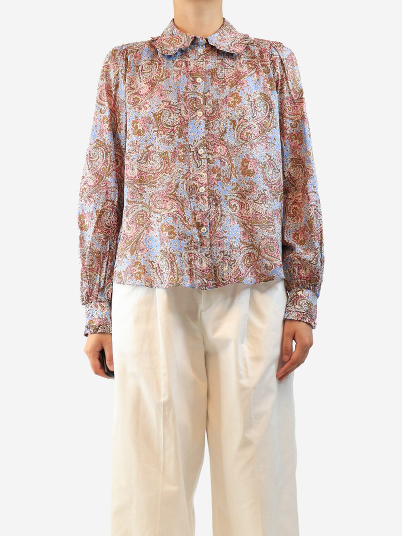 Multi paisley printed blouse - size UK 10 Tops ME+EM 