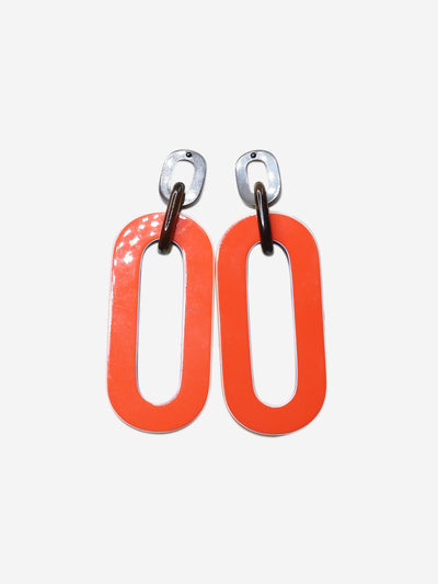 Orange oversized earrings Earrings Hermes 