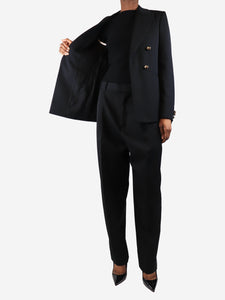 Bottega Veneta Black wool suit set - size UK 4