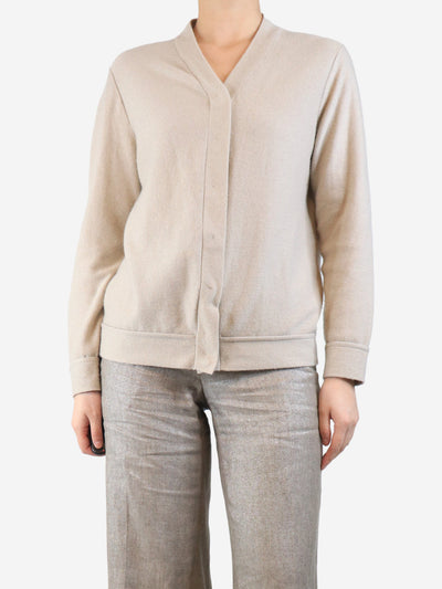 Neutral glittery cardigan - size M Knitwear Brunello Cucinelli 