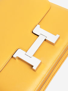 Hermes Jaune Ambre Constance shoulder bag