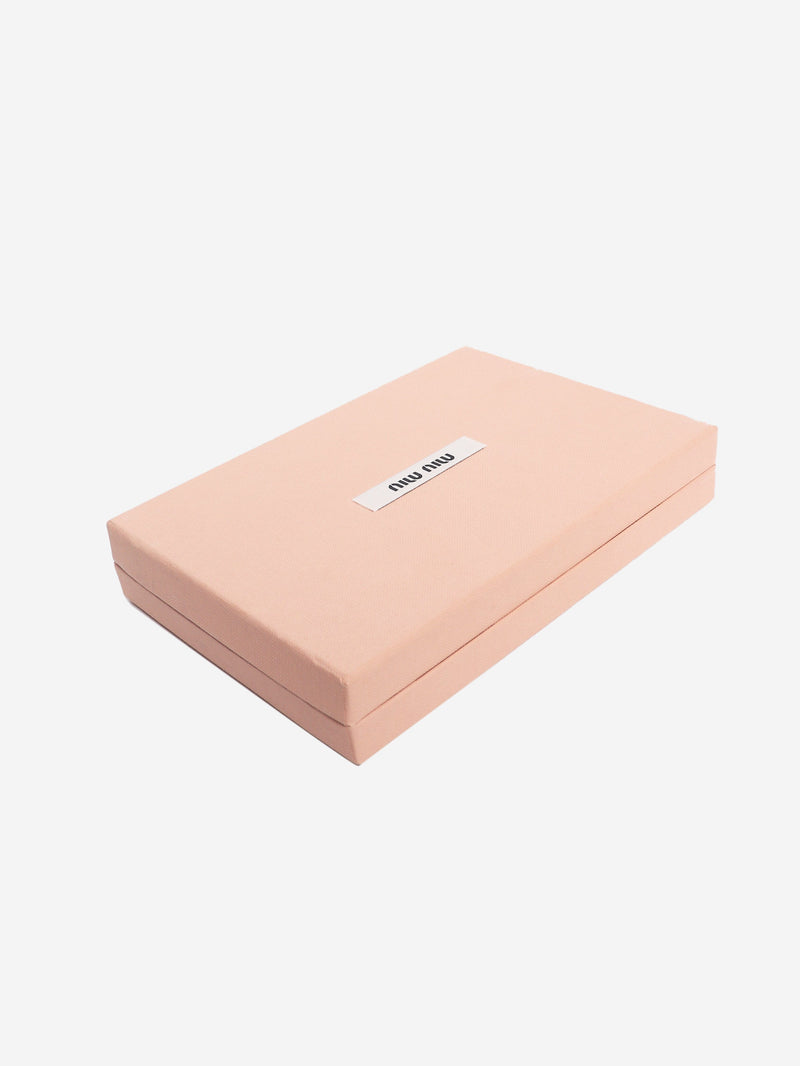 Black Madras love envelope wallet Wallets, Purses & Small Leather Goods Miu Miu 