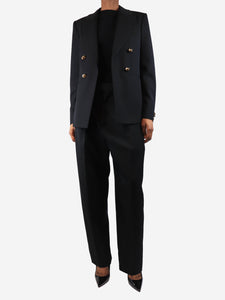 Bottega Veneta Black wool suit set - size UK 4