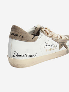 Golden Goose Deluxe Brand White Art Deco Super-star trainers - size EU 38