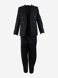 Bottega Veneta Black wool suit set - size UK 4