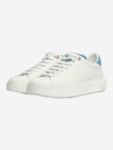 Louis Vuitton White Time Out denim trainers - size EU 38.5