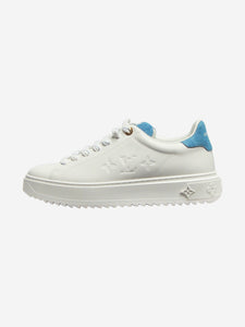 Louis Vuitton White Time Out denim trainers - size EU 38.5