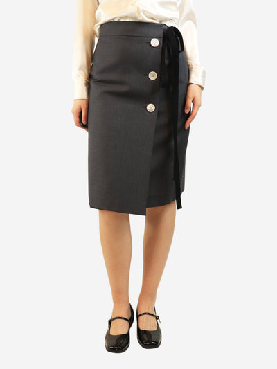 Grey button-down midi skirt - size UK 8 Skirts Prada 