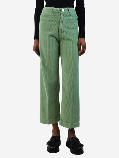 Green corduroy trousers - size UK 8 Trousers Masscob 