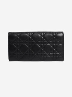 Black leather long wallet Wallets, Purses & Small Leather Goods Dior 