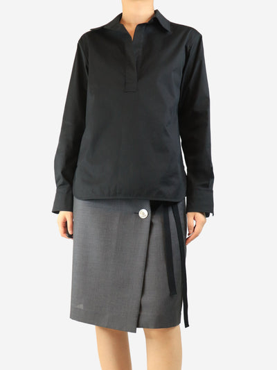 Black cotton shirt - size UK 12 Tops Max Mara 