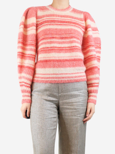 Pink striped mohair jumper - size UK 8 Knitwear Isabel Marant Etoile 