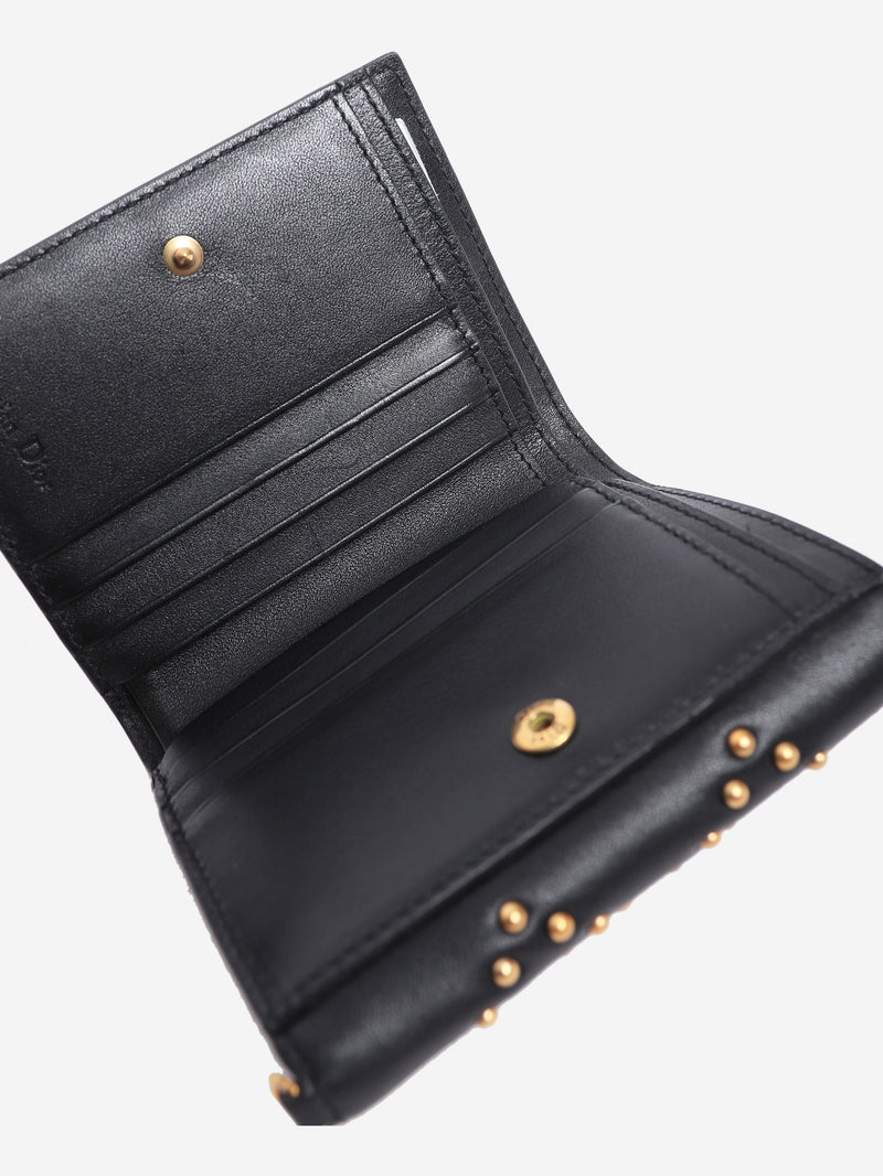 Black Lady Dior studded wallet Wallets, Purses & Small Leather Goods Dior 