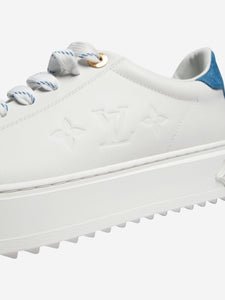 Louis Vuitton White Time Out denim trainers - size EU 38.5