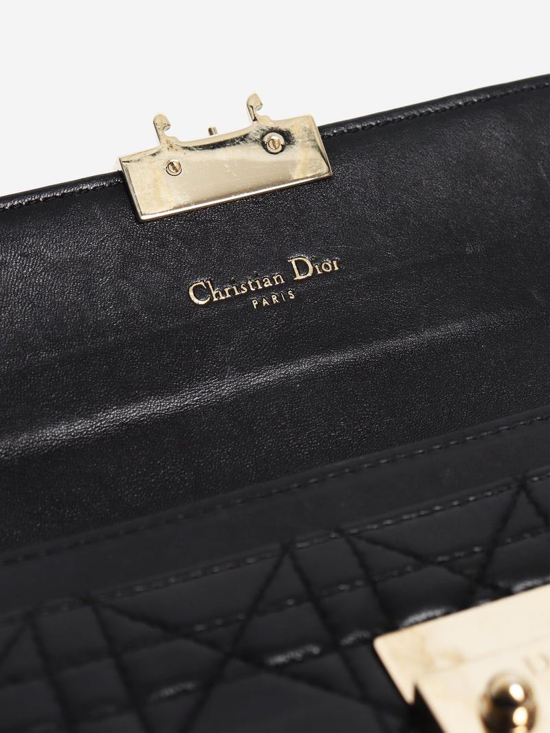 Black leather long wallet Wallets, Purses & Small Leather Goods Dior 