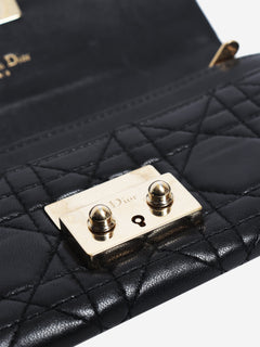 Black leather long wallet Wallets, Purses & Small Leather Goods Dior 