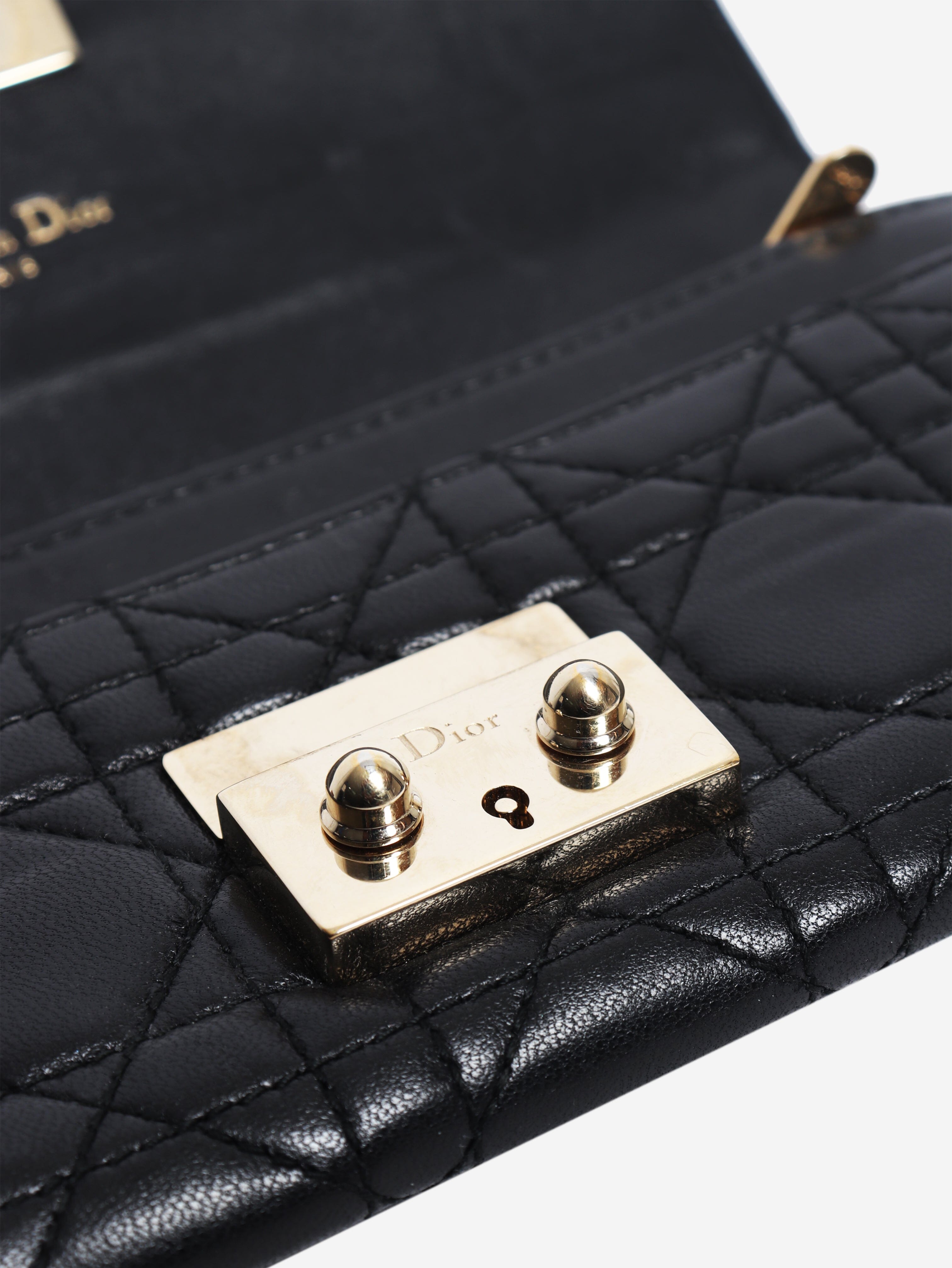 Black leather long wallet Wallets, Purses & Small Leather Goods Dior 