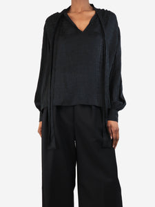 Anine Bing Black silk blouse - size XS