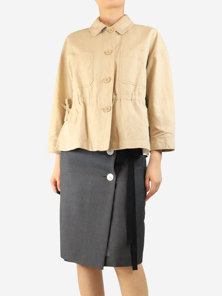 Neutral lightweight shacket - size S product image