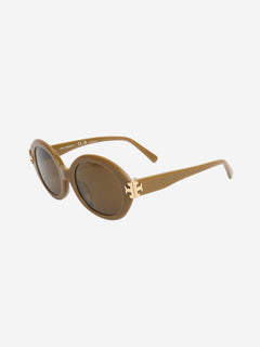 Olive green Eleanor oval sunglasses Sunglasses Tory Burch 