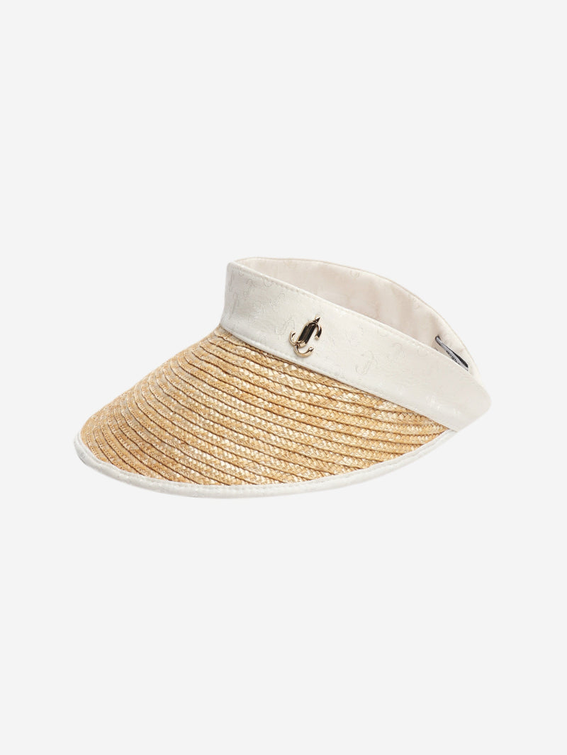 Neutral straw visor hat Hats Jimmy Choo 