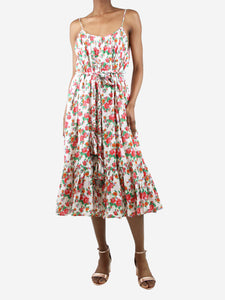 Rhode Multi floral-printed sleeveless midi dress - size XS