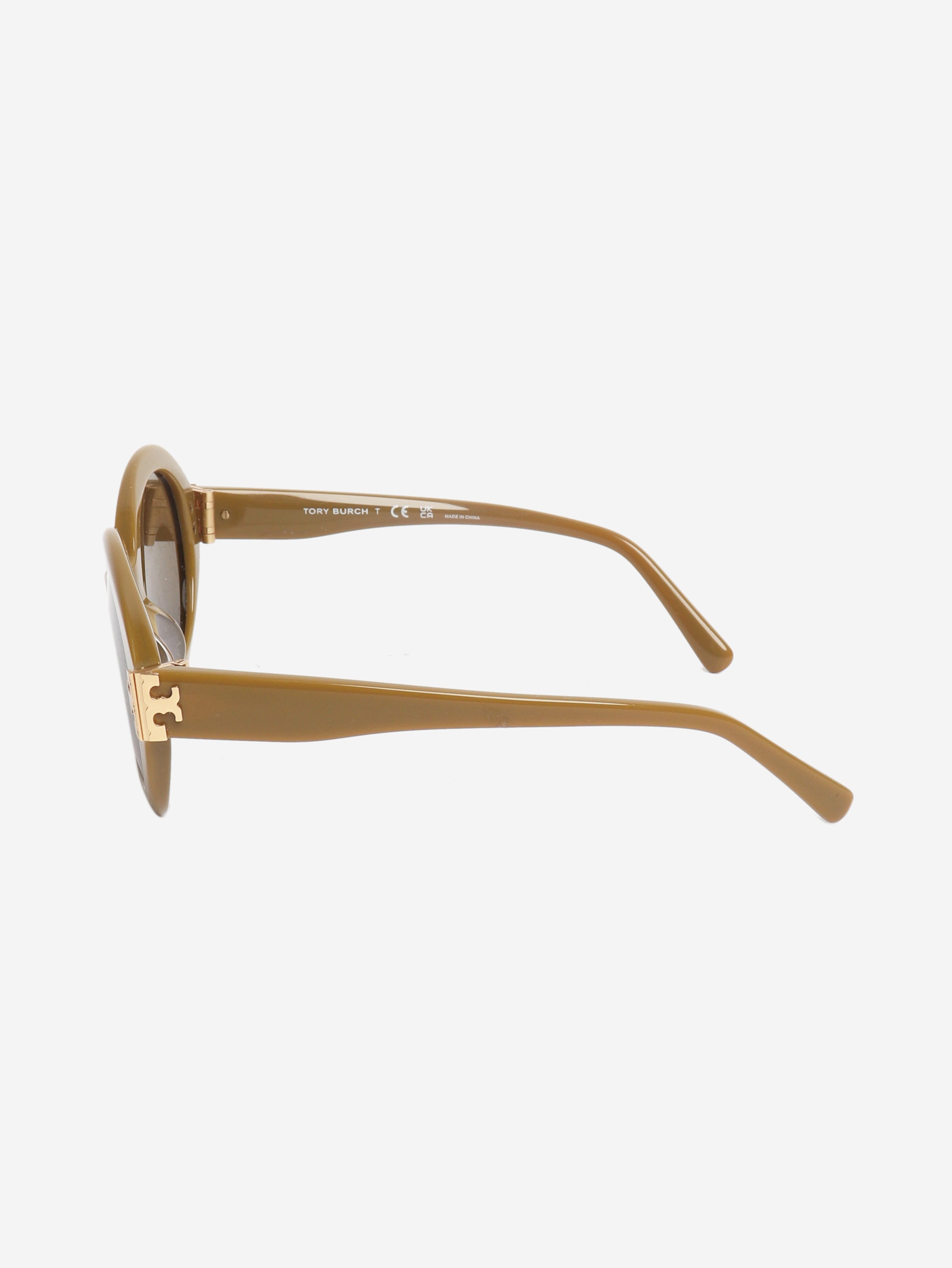 Olive green Eleanor oval sunglasses Sunglasses Tory Burch 