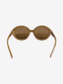 Olive green Eleanor oval sunglasses Sunglasses Tory Burch 