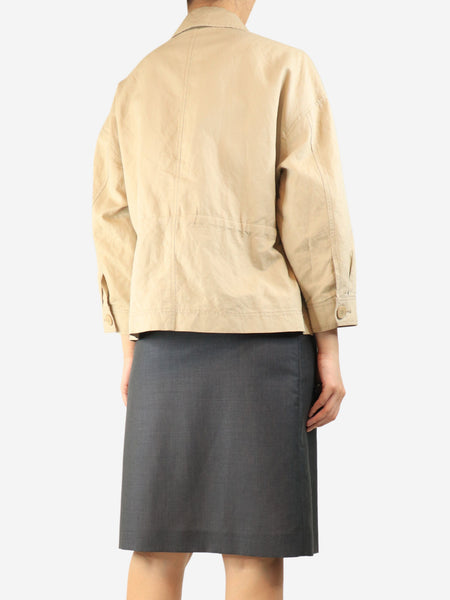Neutral lightweight shacket - size S alternate image