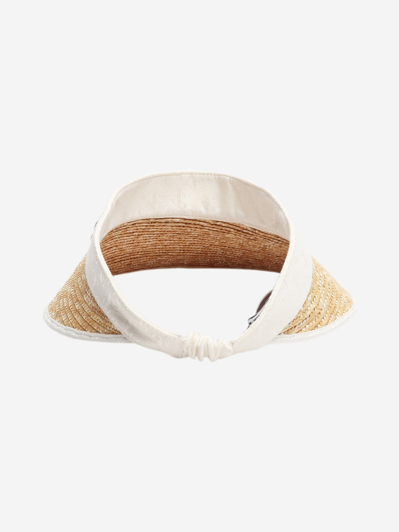 Neutral straw visor hat Hats Jimmy Choo 