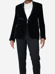 Dolce & Gabbana Black velvet blazer - size UK 14