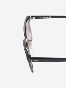 Emilio Pucci Black square-frame sunglasses