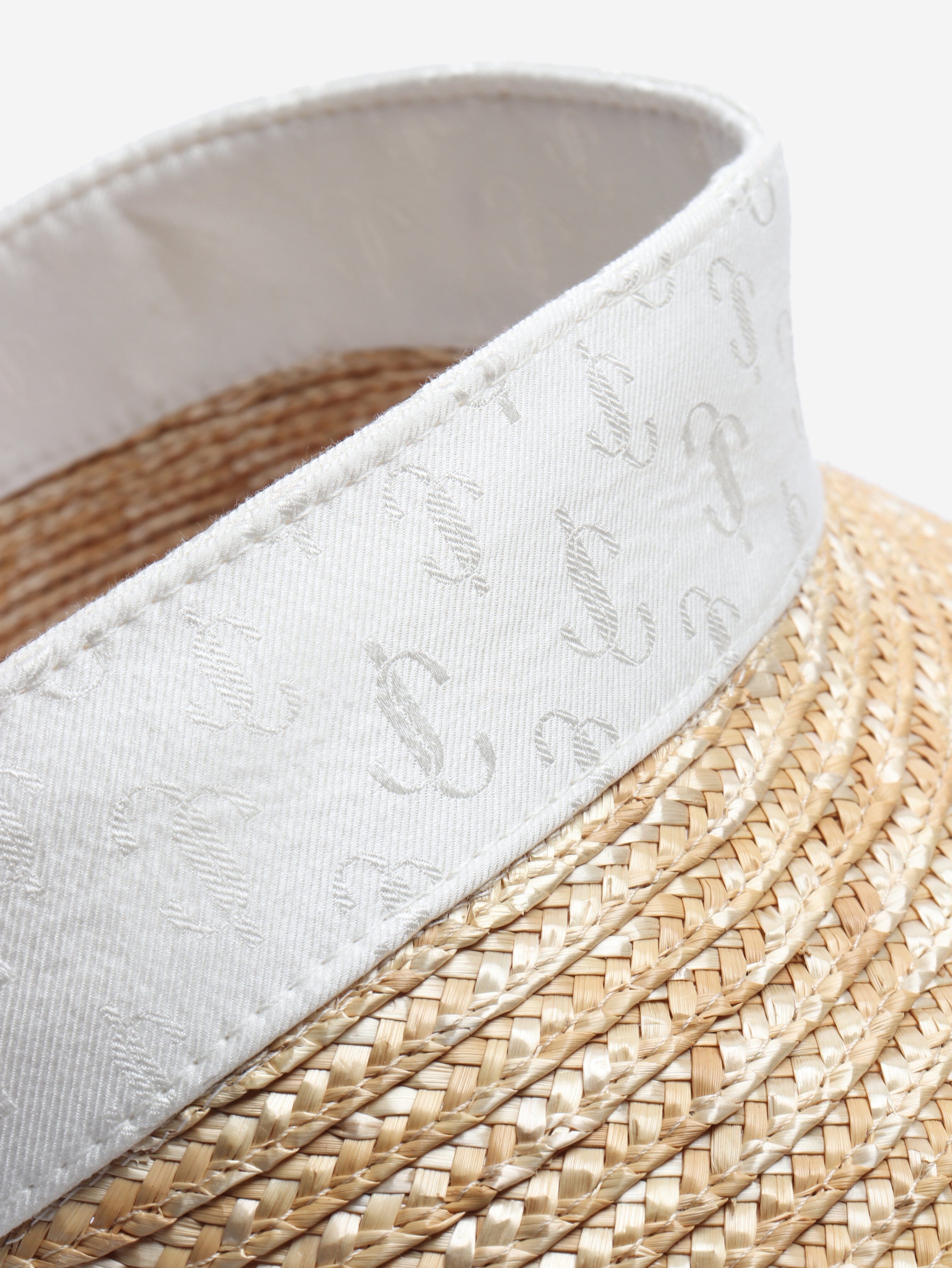 Neutral straw visor hat Hats Jimmy Choo 