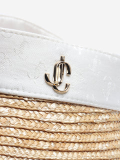 Neutral straw visor hat Hats Jimmy Choo 