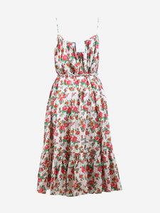 Rhode Multi floral-printed sleeveless midi dress - size XS