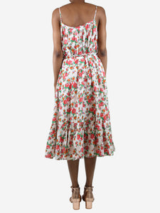 Rhode Multi floral-printed sleeveless midi dress - size XS