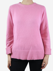 Crimson Pink crewneck cashmere jumper - size M