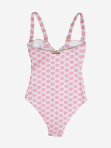 Alexandra Miro Pink Clara hearts swimsuit - size S