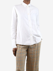 Stella McCartney White cotton button-up shirt - size UK 6