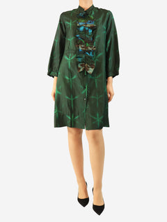 Green silk tunic - size L Dresses Dosa 