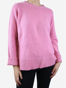 Crimson Pink crewneck cashmere jumper - size M