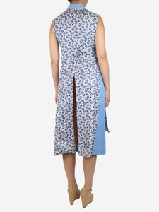 Chloe Baby blue sleeveless midi dress - size UK 10