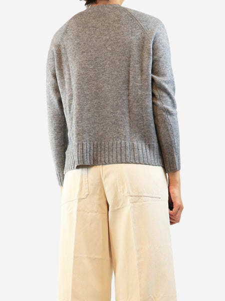 Grey merino cashmere jumper - size S alternate image