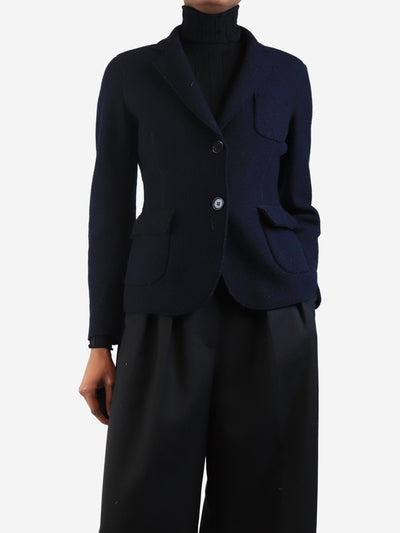 Navy blue boiled wool jacket - size UK 8 Coats & Jackets Aspesi 