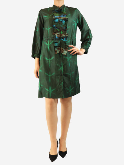Green silk tunic - size L Dresses Dosa 