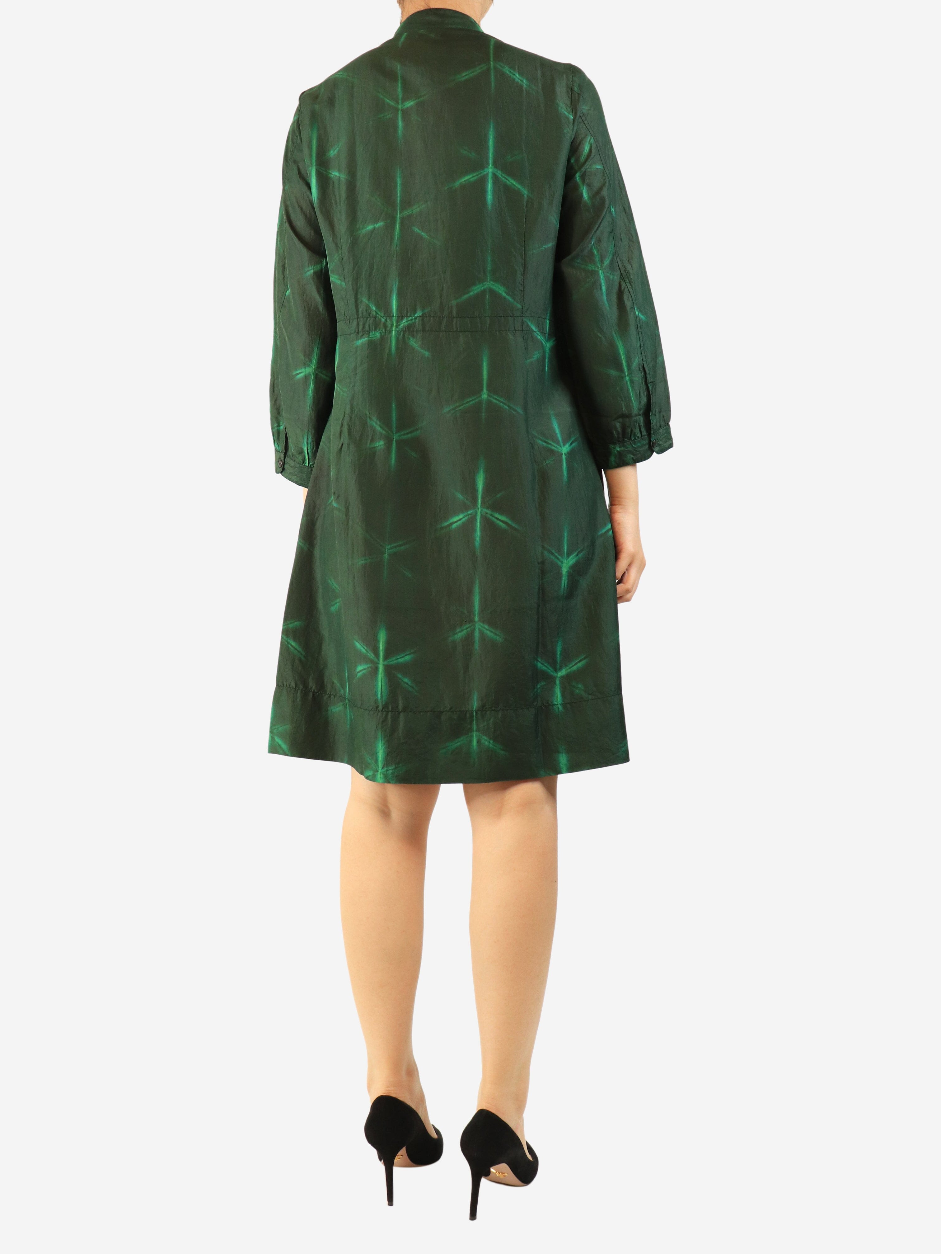 Green silk tunic - size L Dresses Dosa 