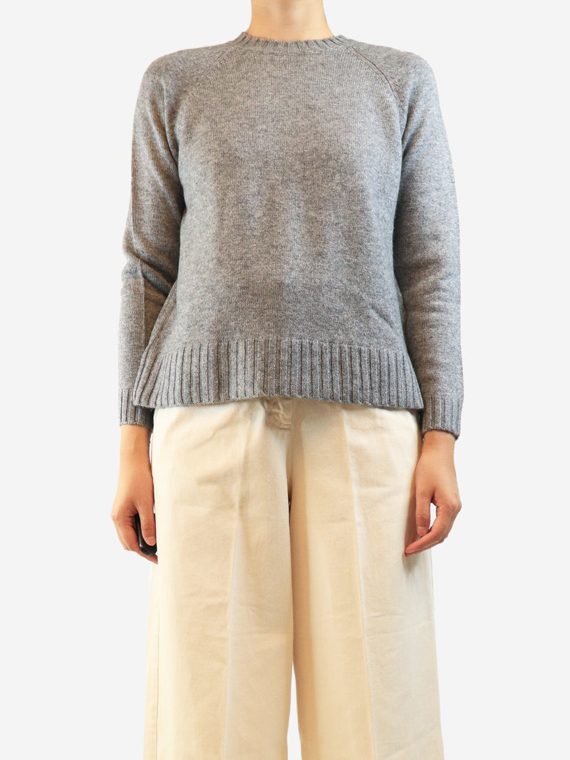 Grey merino cashmere jumper - size S