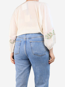 Vilshenko Ivory Eliza blouse - size UK 12