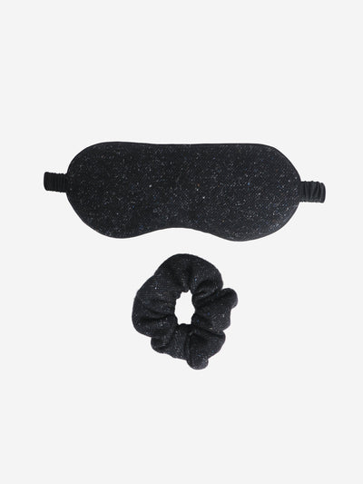 Black facemask and scrunchie set Sets The Row 